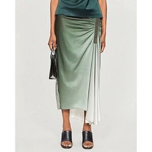 Christopher Esber Asymmetric Ombré Silk Skirt